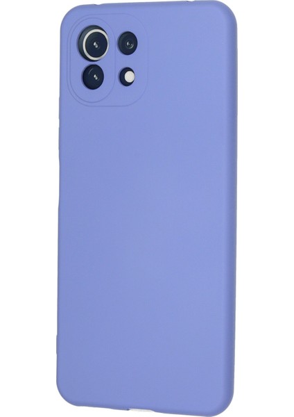 Xiaomi Mi 11 Lite Kılıf Silikon Kılıf Yumuşak Kılıf Içi Kadife Lansman - Lila modelleri
