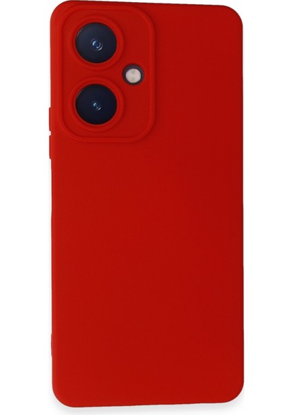 Vivo Y27 Kılıf Silikon Kılıf Yumuşak Kılıf Içi Kadife Lansman - Kırmızı