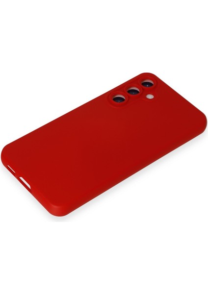 Samsung Galaxy S24 Plus Kılıf Silikon Kılıf Yumuşak Kılıf Içi Kadife Lansman - Kırmızı