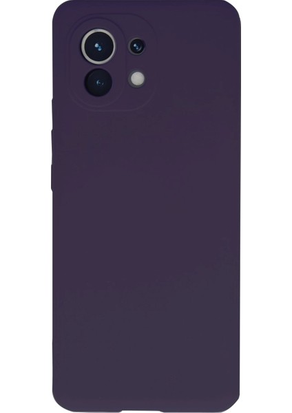 Xiaomi Mi 11 Kılıf Silikon Kılıf Yumuşak Kılıf Içi Kadife Lansman - Mor