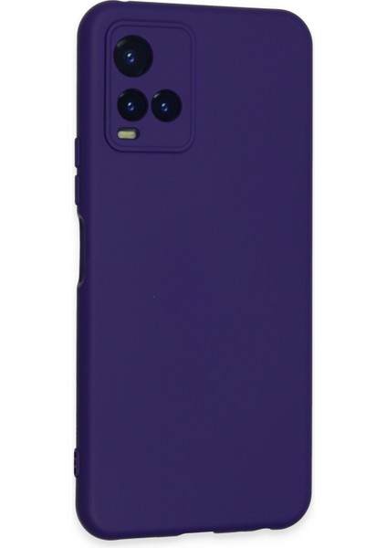 Vivo Y21 Kılıf Silikon Kılıf Yumuşak Kılıf Içi Kadife Lansman - Mor fiyatları
