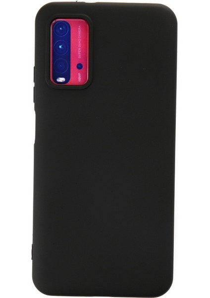 Xiaomi Redmi 9t Kılıf Silikon Kılıf Yumuşak Kılıf Içi Kadife Lansman - Siyah