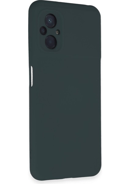 Xiaomi Poco M5 Kılıf Silikon Kılıf Yumuşak Kılıf Içi Kadife Lansman - Koyu Yeşil fiyatları