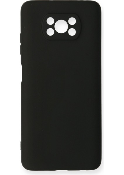 Xiaomi Pocophone X3 Pro Kılıf Silikon Kılıf Yumuşak Kılıf Içi Kadife Lansman - Siyah