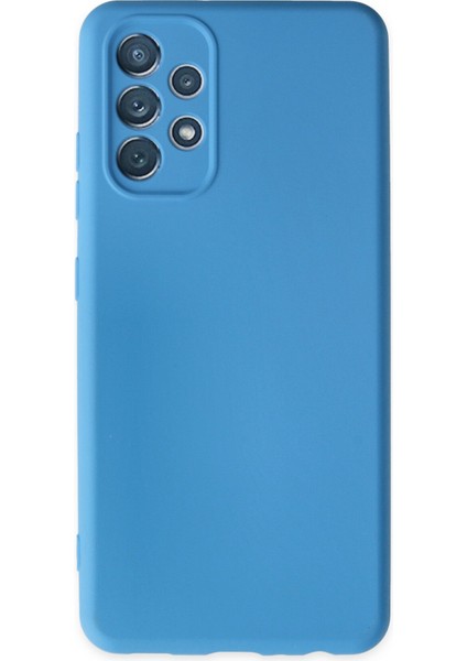 Samsung Galaxy A13 4g Kılıf Silikon Kılıf Yumuşak Kılıf Içi Kadife Lansman - Mavi