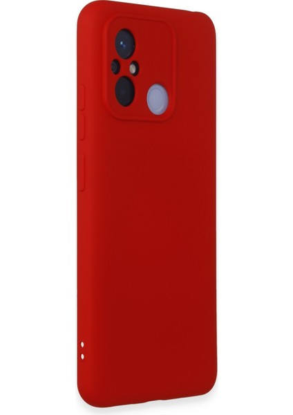 Xiaomi Redmi 12C Kılıf Silikon Kılıf Yumuşak Kılıf Içi Kadife Lansman - Kırmızı