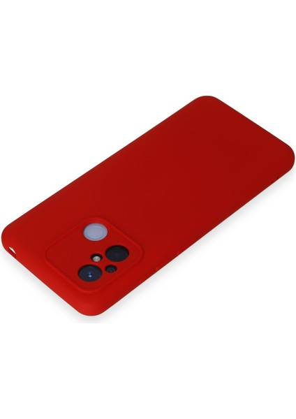 Xiaomi Redmi 12C Kılıf Silikon Kılıf Yumuşak Kılıf Içi Kadife Lansman - Kırmızı