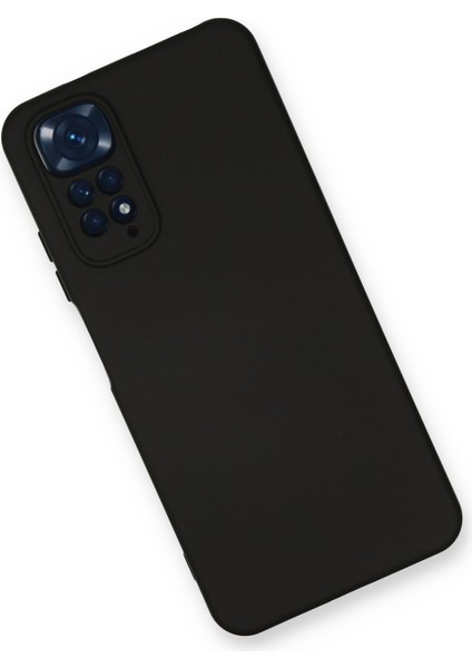 Xiaomi Redmi Note 11S Kılıf Silikon Kılıf Yumuşak Kılıf Içi Kadife Lansman - Siyah