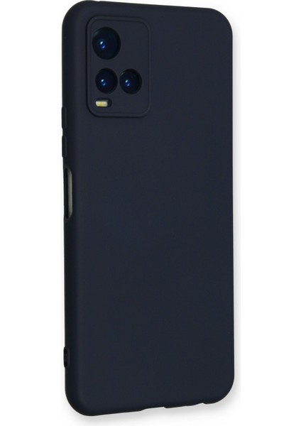 Vivo Y21 Kılıf Silikon Kılıf Yumuşak Kılıf Içi Kadife Lansman - Lacivert modelleri