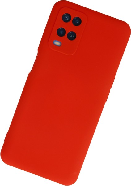 Oppo A54 4g Kılıf Silikon Kılıf Yumuşak Kılıf Içi Kadife Lansman - Kırmızı fiyatları
