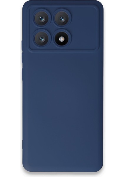 Xiaomi Poco X6 Pro Kılıf Silikon Kılıf Yumuşak Kılıf Içi Kadife Lansman - Lacivert