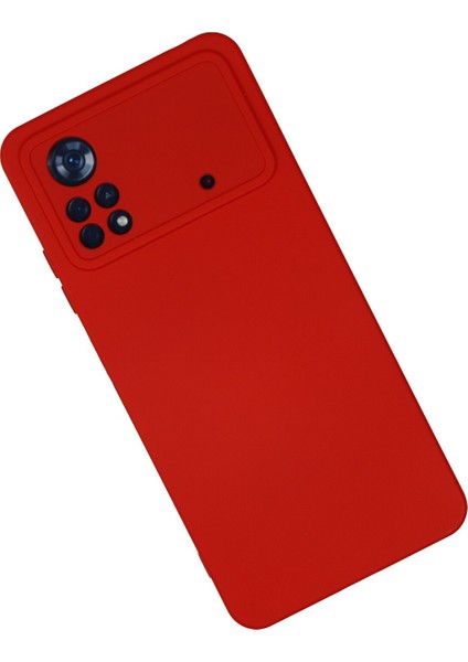 Xiaomi Poco X4 Pro 5g Kılıf Silikon Kılıf Yumuşak Kılıf Içi Kadife Lansman - Kırmızı fiyatları