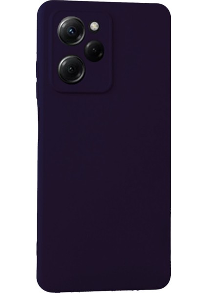 Xiaomi Poco X5 Pro 5g Kılıf Silikon Kılıf Yumuşak Kılıf Içi Kadife Lansman - Mor