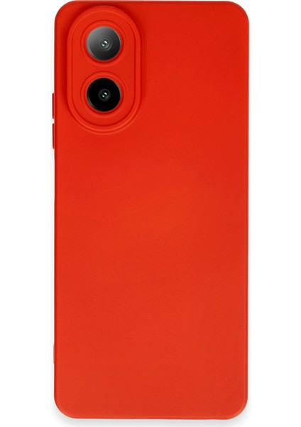 Oppo A38 Kılıf Silikon Kılıf Yumuşak Kılıf Içi Kadife Lansman - Kırmızı