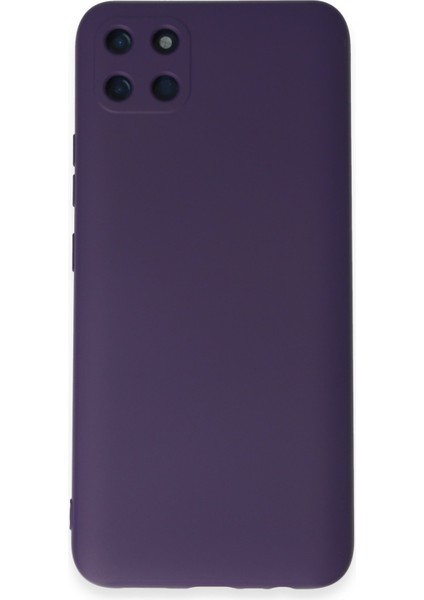 Realme C11 Kılıf Silikon Kılıf Yumuşak Kılıf Içi Kadife Lansman - Mor