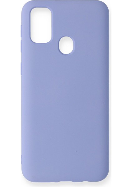 Samsung Galaxy A21S Kılıf Silikon Kılıf Yumuşak Kılıf Içi Kadife Lansman - Lila