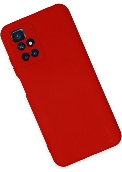 Xiaomi Redmi 10 2022 Kılıf Silikon Kılıf Yumuşak Kılıf Içi Kadife Lansman - Kırmızı modelleri