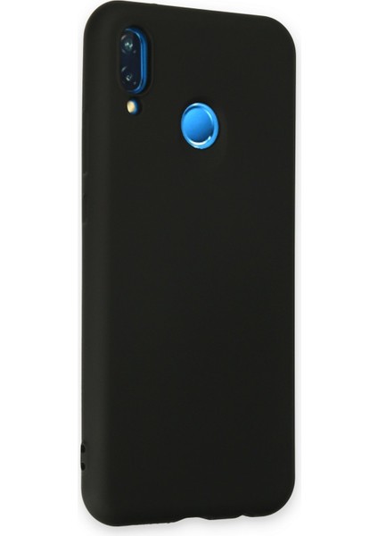 Huawei P20 Lite Kılıf Silikon Kılıf Yumuşak Kılıf Içi Kadife Lansman - Siyah