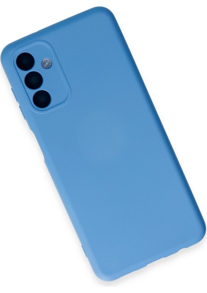 Samsung Galaxy A24 4g Kılıf Silikon Kılıf Yumuşak Kılıf Içi Kadife Lansman - Mavi modelleri