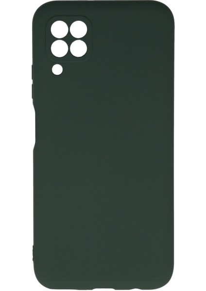 Huawei P40 Lite Kılıf Silikon Kılıf Yumuşak Kılıf Içi Kadife Lansman - Koyu Yeşil