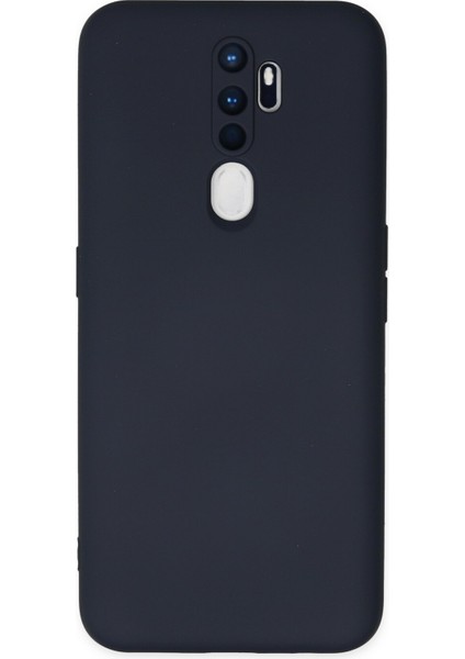 Oppo A5 2020 Kılıf Silikon Kılıf Yumuşak Kılıf Içi Kadife Lansman - Lacivert