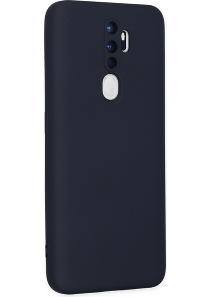 Oppo A5 2020 Kılıf Silikon Kılıf Yumuşak Kılıf Içi Kadife Lansman - Lacivert modelleri