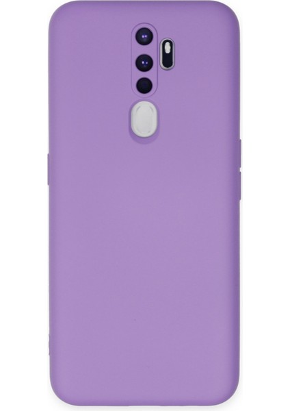 Oppo A5 2020 Kılıf Silikon Kılıf Yumuşak Kılıf Içi Kadife Lansman - Lila