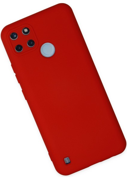 Realme C21Y Kılıf Silikon Kılıf Yumuşak Kılıf Içi Kadife Lansman - Kırmızı fiyatları