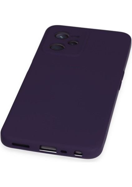 Realme C35 Kılıf Silikon Kılıf Yumuşak Kılıf Içi Kadife Lansman - Mor fırsatları