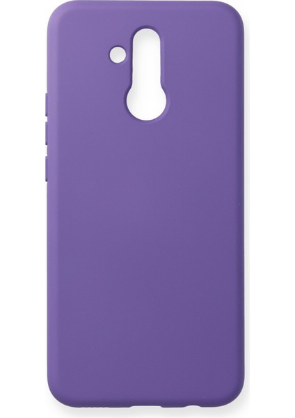 Huawei Mate 20 Lite Kılıf Silikon Kılıf Yumuşak Kılıf Içi Kadife Lansman - Koyu Mor