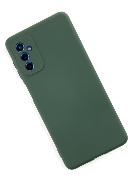 Samsung Galaxy M52 5g Kılıf Silikon Kılıf Yumuşak Kılıf Içi Kadife Lansman - Koyu Yeşil fiyatları