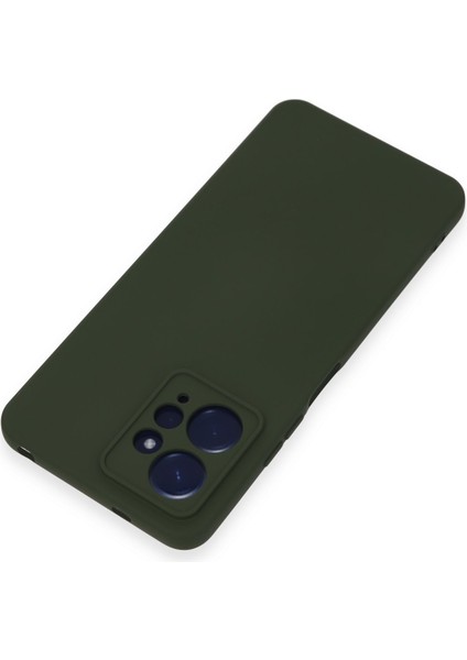 Xiaomi Redmi Note 12 4g Kılıf Silikon Kılıf Yumuşak Kılıf Içi Kadife Lansman - Koyu Yeşil modelleri