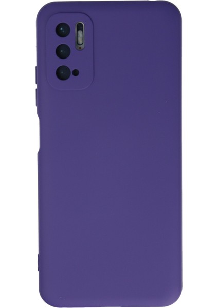 Xiaomi Redmi Note 10 5g Kılıf Silikon Kılıf Yumuşak Kılıf Içi Kadife Lansman - Mor