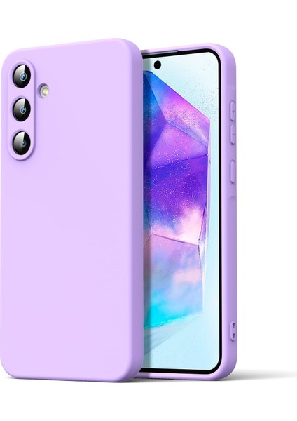 Samsung Galaxy A16 5g Kılıf Silikon Kılıf Yumuşak Kılıf Içi Kadife Lansman - Lila