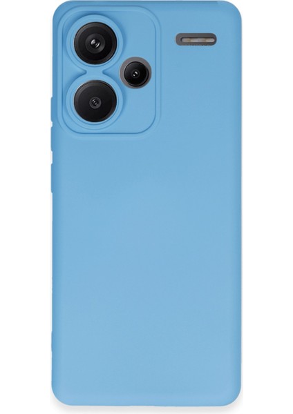 Xiaomi Redmi Note 13 Pro Plus Kılıf Silikon Kılıf Yumuşak Kılıf Içi Kadife Lansman - Mavi