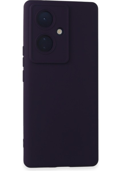 Vivo V29 Lite Kılıf Silikon Kılıf Yumuşak Kılıf Içi Kadife Lansman - Mor