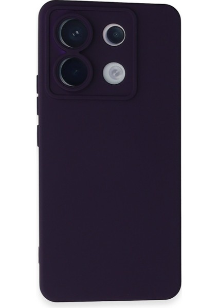 Xiaomi Poco X6 Kılıf Silikon Kılıf Yumuşak Kılıf Içi Kadife Lansman - Mor