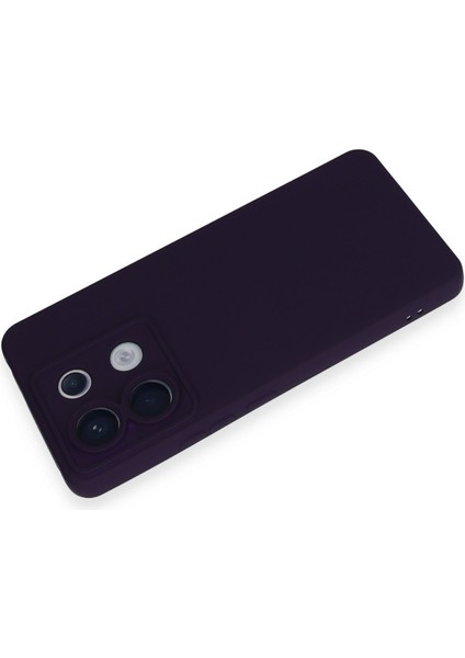 Xiaomi Poco X6 Kılıf Silikon Kılıf Yumuşak Kılıf Içi Kadife Lansman - Mor modelleri