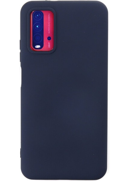 Xiaomi Redmi Note 9 4g Kılıf Silikon Kılıf Yumuşak Kılıf Içi Kadife Lansman - Lacivert