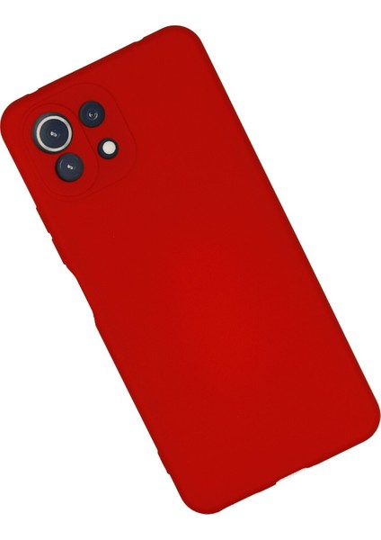 Xiaomi Mi 11 Lite Kılıf Silikon Kılıf Yumuşak Kılıf Içi Kadife Lansman - Kırmızı fiyatları