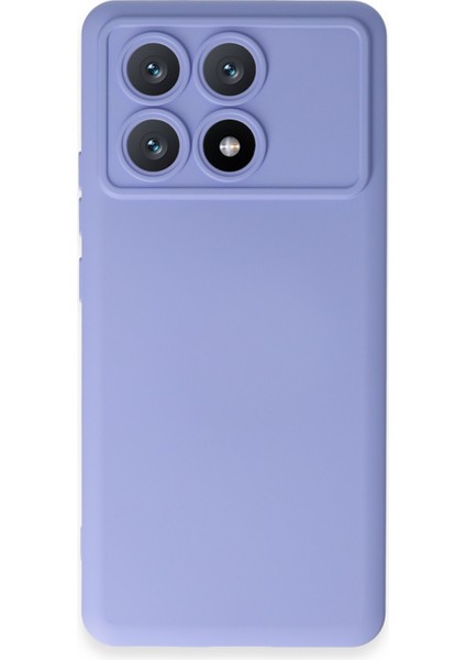 Xiaomi Poco X6 Pro Kılıf Silikon Kılıf Yumuşak Kılıf Içi Kadife Lansman - Lila