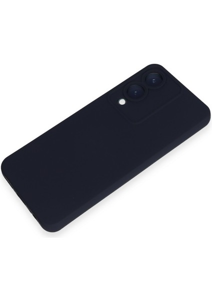 Vivo Y17S Kılıf Silikon Kılıf Yumuşak Kılıf Içi Kadife Lansman - Lacivert