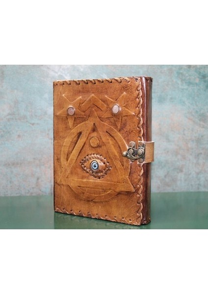 Taşlı Deri Defter Model 1
