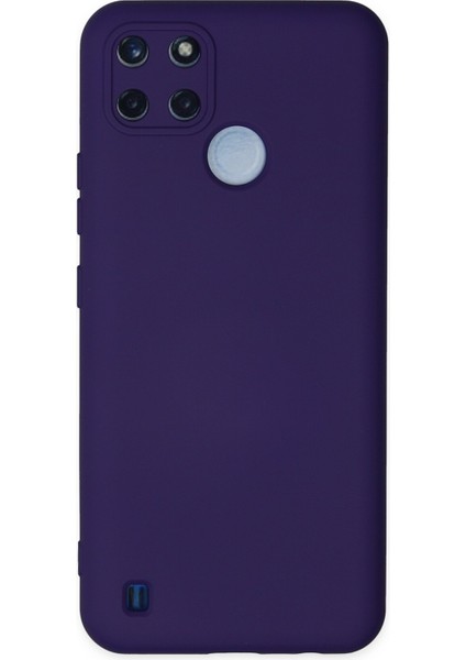 Realme C25Y Kılıf Silikon Kılıf Yumuşak Kılıf Içi Kadife Lansman - Mor