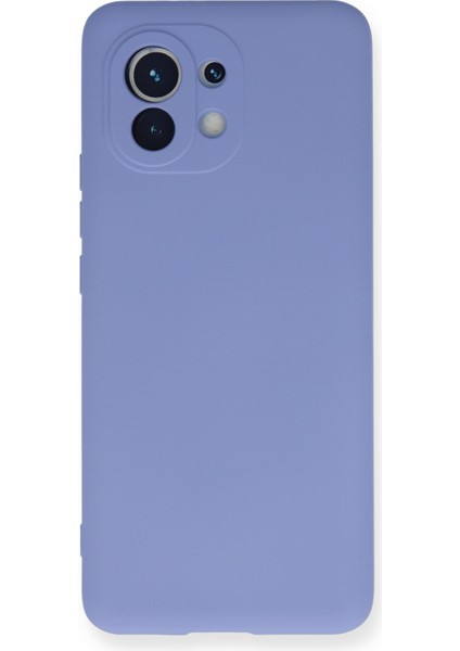 Xiaomi Mi 11 Kılıf Silikon Kılıf Yumuşak Kılıf Içi Kadife Lansman - Lila