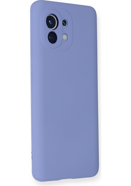 Xiaomi Mi 11 Kılıf Silikon Kılıf Yumuşak Kılıf Içi Kadife Lansman - Lila