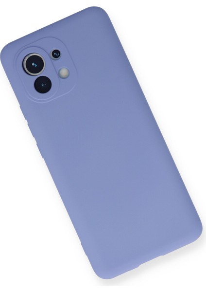 Xiaomi Mi 11 Kılıf Silikon Kılıf Yumuşak Kılıf Içi Kadife Lansman - Lila
