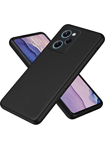 Xiaomi Poco X5 Pro 5g Kılıf Silikon Kılıf Yumuşak Kılıf Içi Kadife Lansman - Siyah
