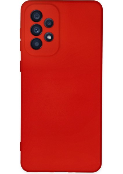 Samsung Galaxy A23 4g Kılıf Silikon Kılıf Yumuşak Kılıf Içi Kadife Lansman - Kırmızı