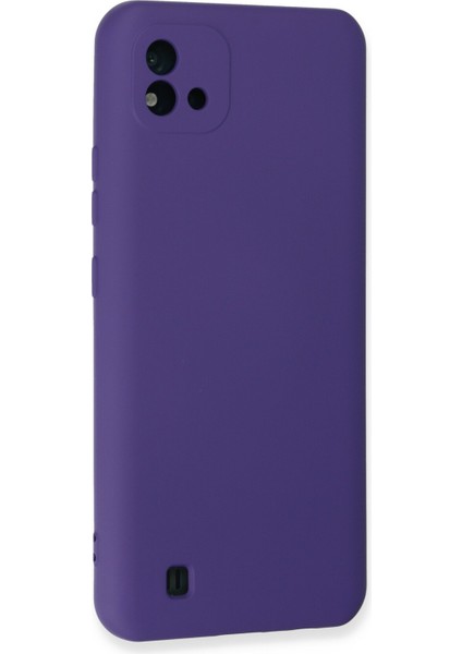 Realme C11 2021 Kılıf Silikon Kılıf Yumuşak Kılıf Içi Kadife Lansman - Mor modelleri